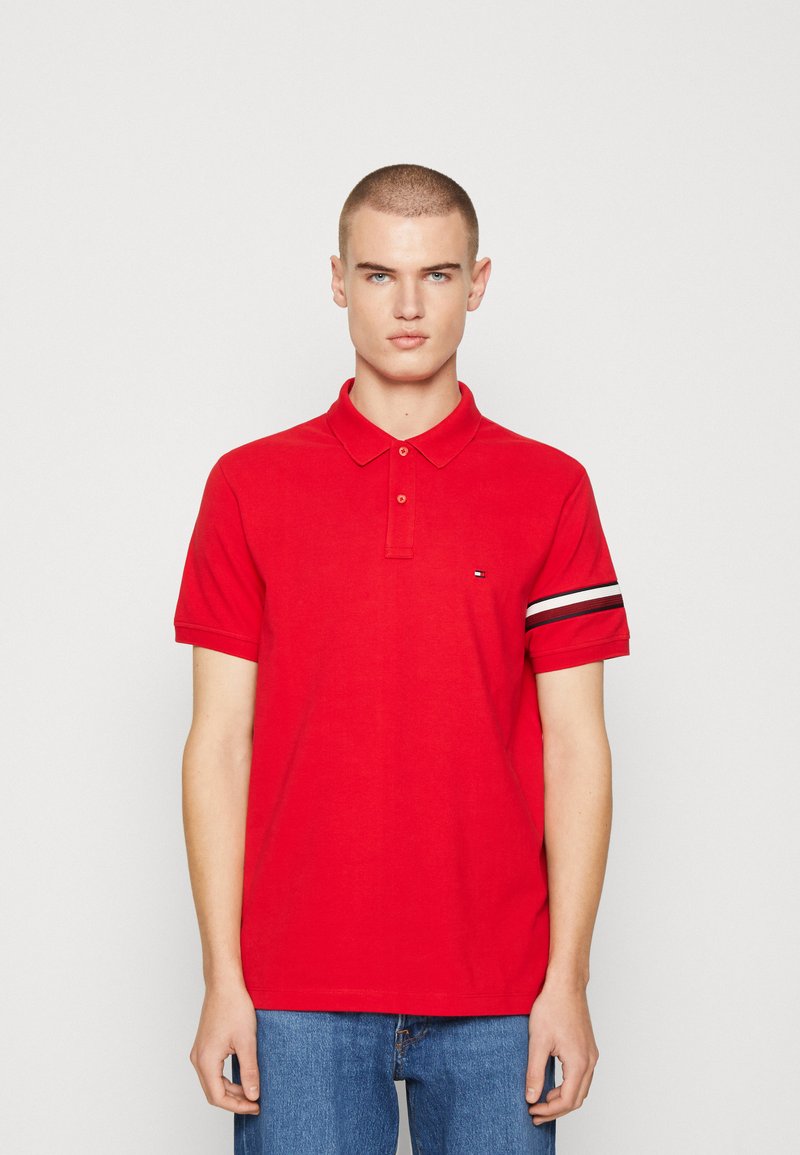 Tommy Hilfiger GLOBAL STP PLACEMENT REG Poloshirt primary red/rood