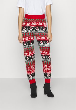 VIHOLY CHRISTMAS PANTS - Calças - mars red