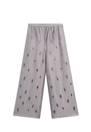 WITH RHINESTONE - Bukser - mauve