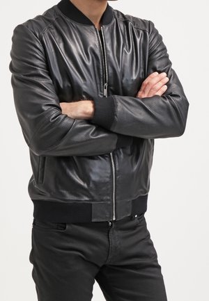 Chaqueta de cuero - black