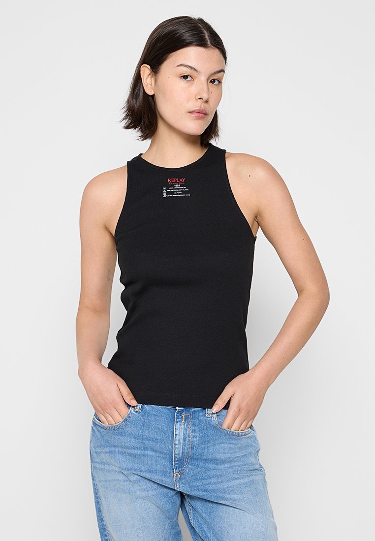 Replay Top zwart