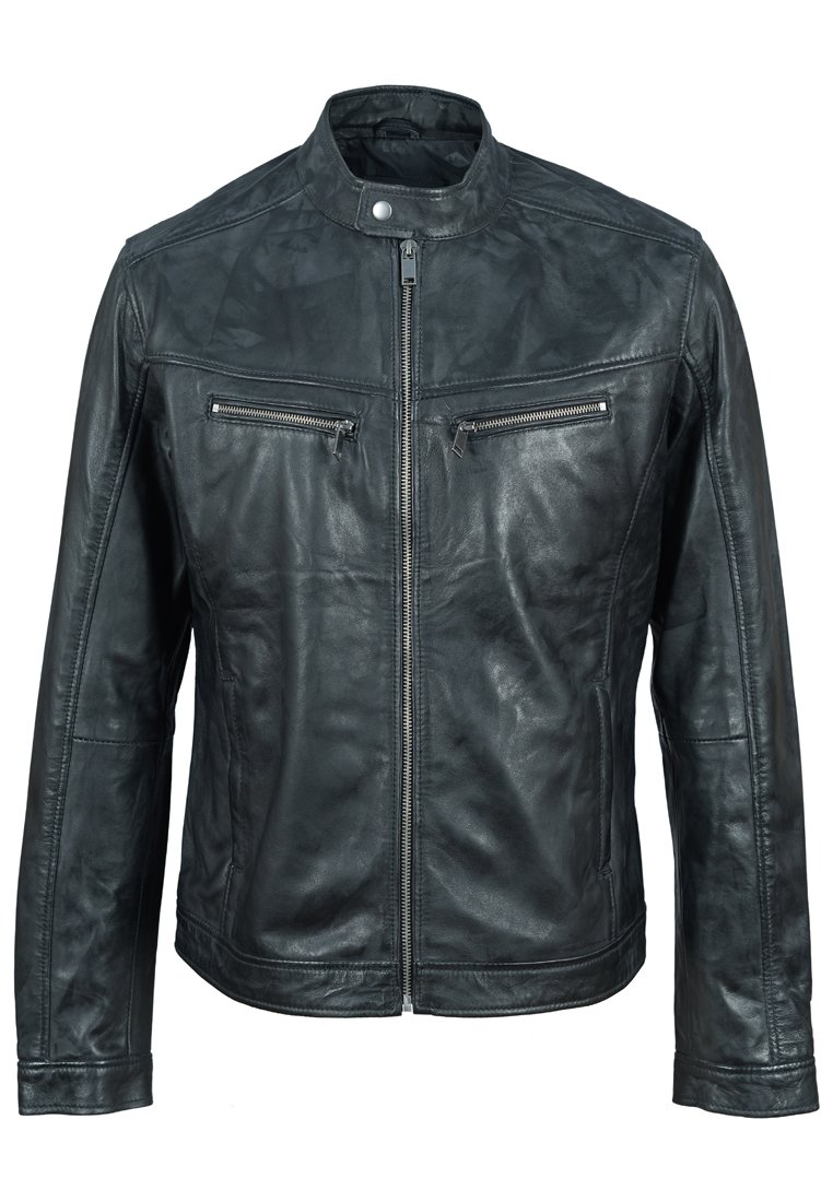 Lee Cooper Leren jas zwart