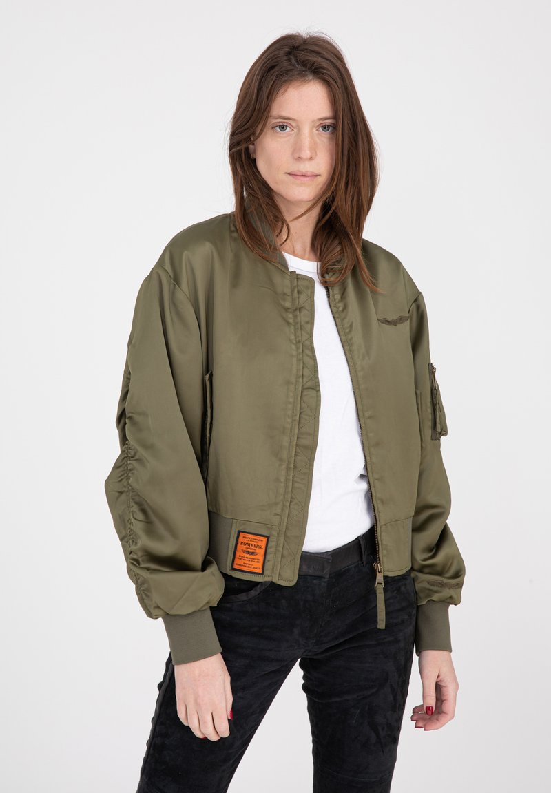 Damen Leichte Jacken | Bombers PEACOCK Bomberjacke khaki - HA90951 Damen Leichte Jacken | Bombers PEACOCK Bomberjacke khaki - HA90951
