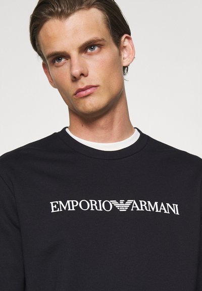 Emporio Armani FELPA - Camisola - blu fantasia