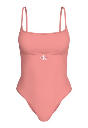 Calvin Klein Swimwear, GRAPHIC MONOGRAM - Badeanzug - washed scarlet
