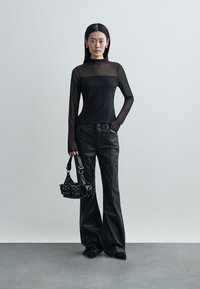 rag & bone FLEXI DAHLIA FULL FLARE - Široké džíny - black
