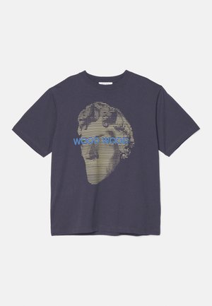 HAIDER STRIPED FACE - T-shirt med print - anthracite