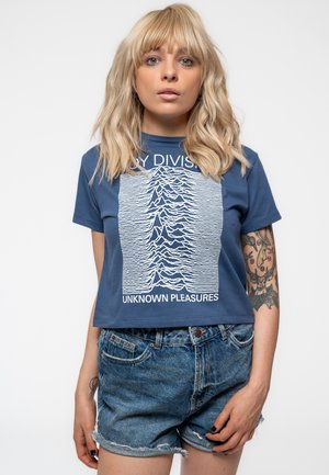 Paradiso Clothing DIVISION UNKNOWN PLEASURES - Print T-shirt - blue