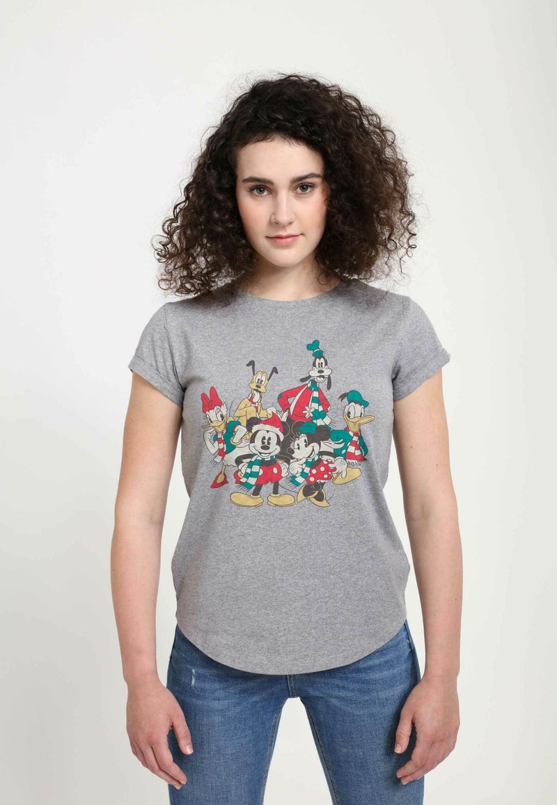 Henry Tiger DISNEY CLASSIC MICKEY HOLIDAY GROUP - T-shirt med print - melange grey