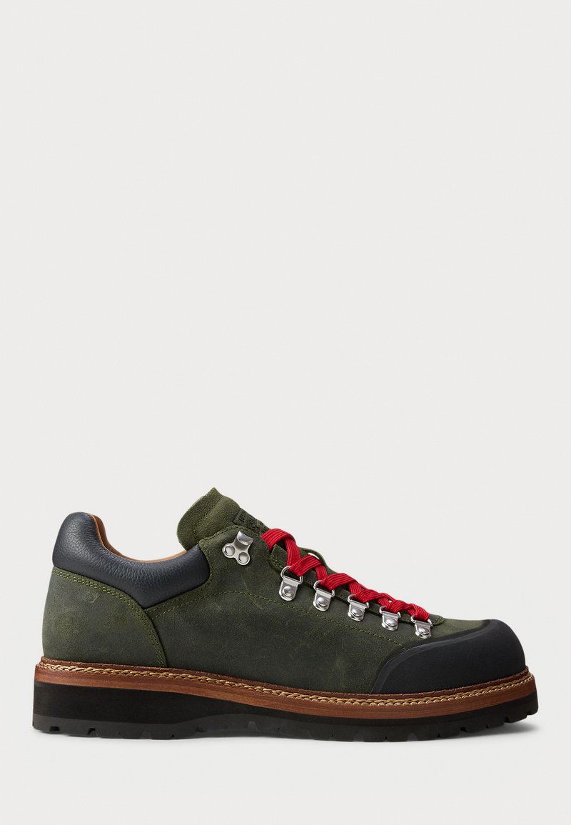 Polo Ralph Lauren ALPINE LOW SUEDE TRAIL BOOT - Nööritavad poolsaapad - estate olive