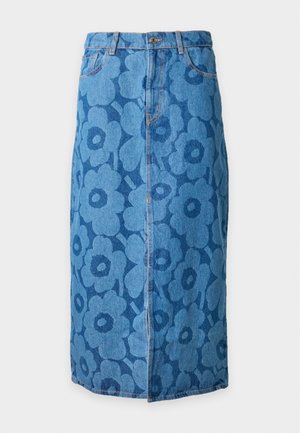 Marimekko, KUVASTUMA UNIKKO - Jupe en jean - mid indigo