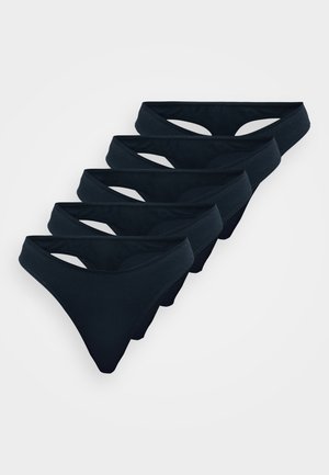 BRIEF THONG NELLIE 5 PACK - Tango nohavičky - black