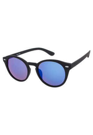 JAQUIM - Zonnebril - matt black/blue lens