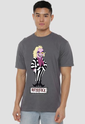 Cotton Soul, BEETLEJUICE BEETLEJUICE, BEETLEJUICE! - Print T-shirt - anthracite