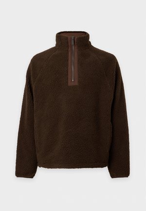 Les Deux, HALF ZIP  - Поларен пуловер - brown