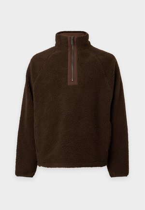 Les Deux, HALF ZIP - Поларен пуловер - brown