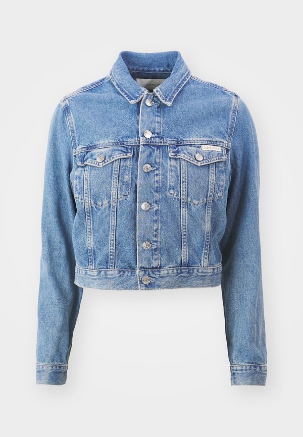CROPPED 90'S JACKET - Denim jacket - denim medium4