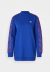 ESSENTIALS 3 STRIPES ANIMAL PRINT SWEATSHIRT - Sweatshirt - semi lucid blue