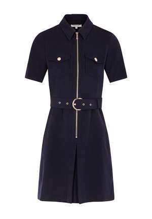 Morgan ZIPPED FITTED MINI - Blousejurk - bleu marine