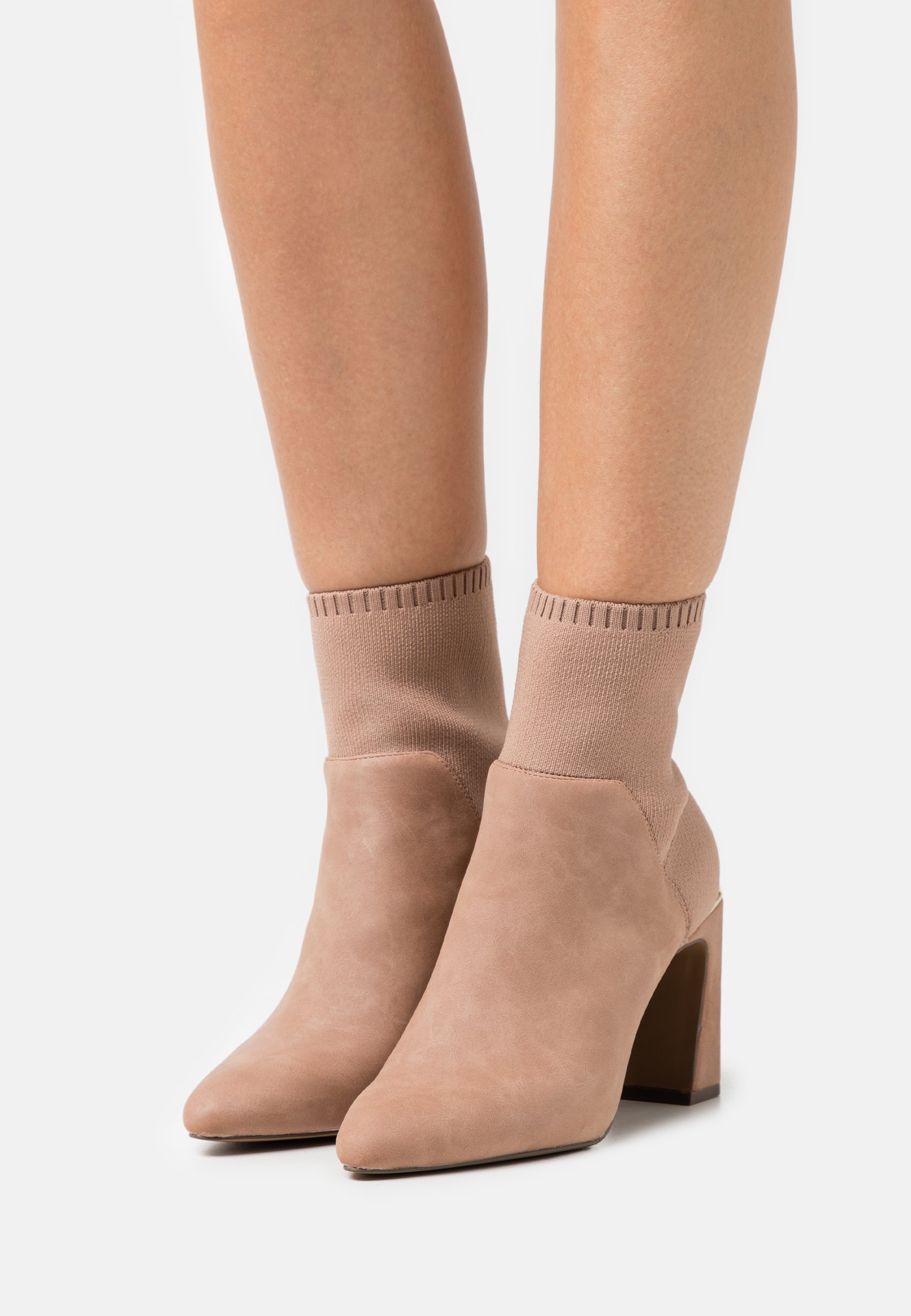 light pink suede boots