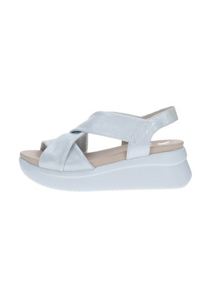 Sandalias con plataforma - argento