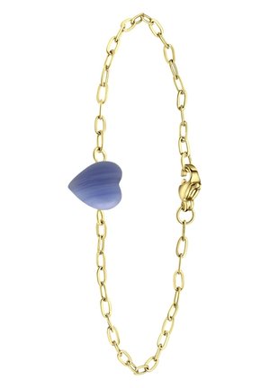 MET HART BLAUWE AGAAT - Armband - gold-coloured