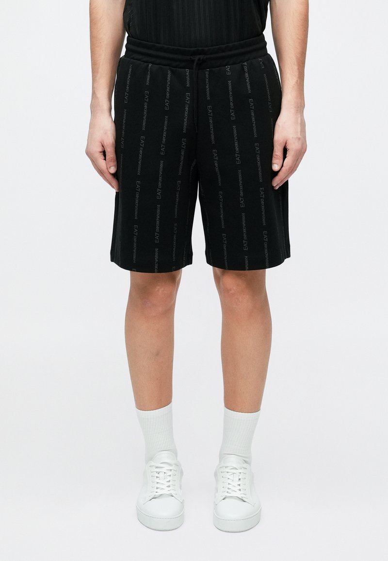 EA7 Emporio Armani TRAIN GRAPHIC MONOGRAM - Dresside alumine osa - black/white