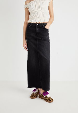 BACK SLIT MAXI - Jupe en jean - dark age
