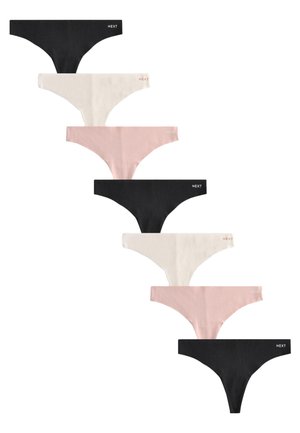 FIT -  7 PACK - Perizoma - black cream pink