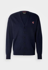 Scotch & Soda CORE THE FREE SPIRIT PEACE BIRD CARDIGAN - Vesta na kopčanje - navy