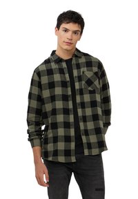 Terranova PACK 2 A QUADRI - Camicia - 1x Rosso, 1x Salvia