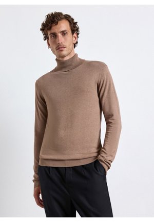 Calliope, MAGLIA TINTA UNITA - Maglione - tabacco melange