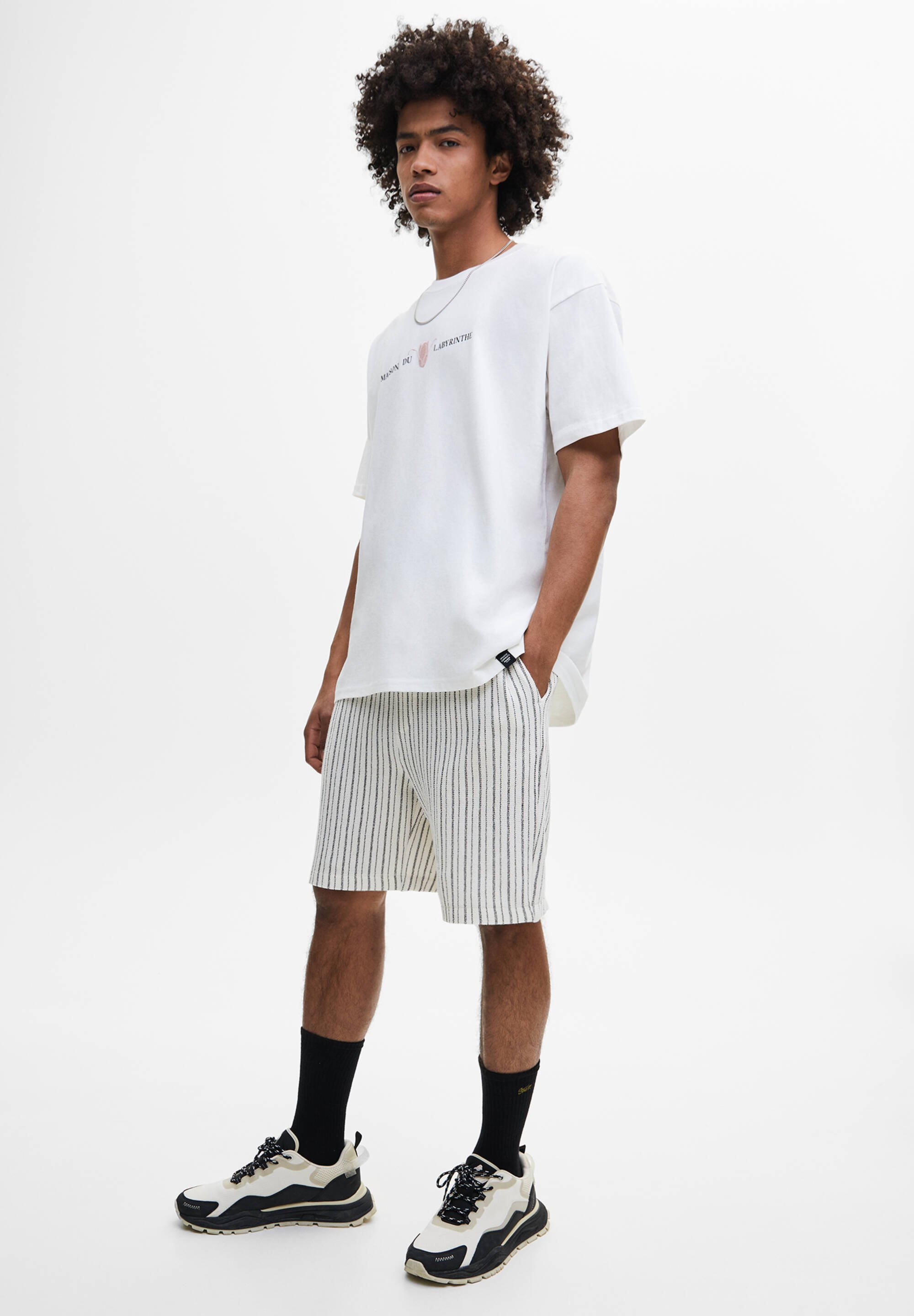 PULL\u0026BEAR SHORT SLEEVE - T-shirt print 