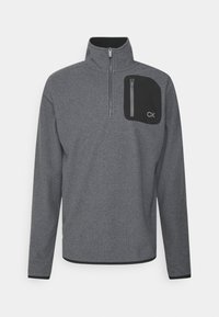 PLANET HALF ZIP - Flisinis džemperis - charcoal marl