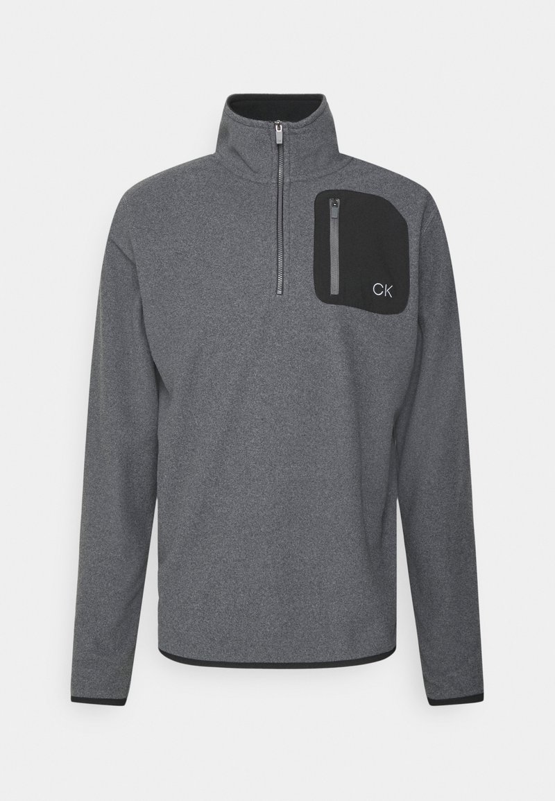 Calvin Klein Golf PLANET HALF ZIP - Fleecepaita - charcoal marl