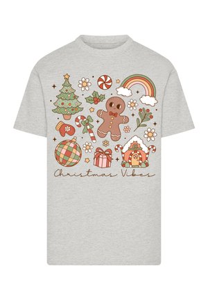 T-Shirt print - heather grey