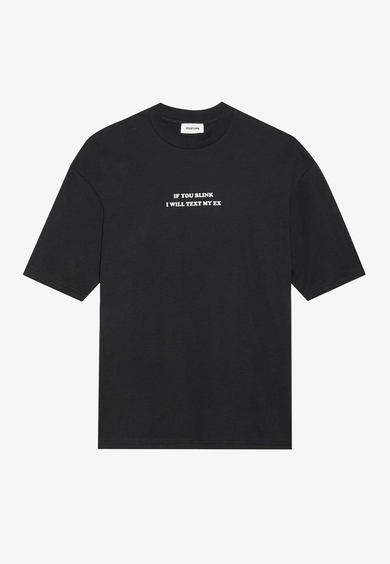 YOURTURN T-shirt print zwart YOURTURN T-shirt print zwart