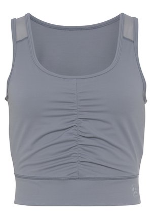 CROP - Top - blau grau
