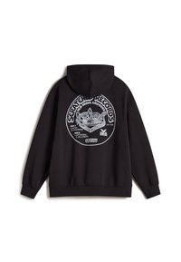 Vans SCRATCHED RECORDS - Felpa con cappuccio - black