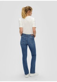 s.Oliver BEVERLY SLIM FIT  - Bootcut jeans - blau