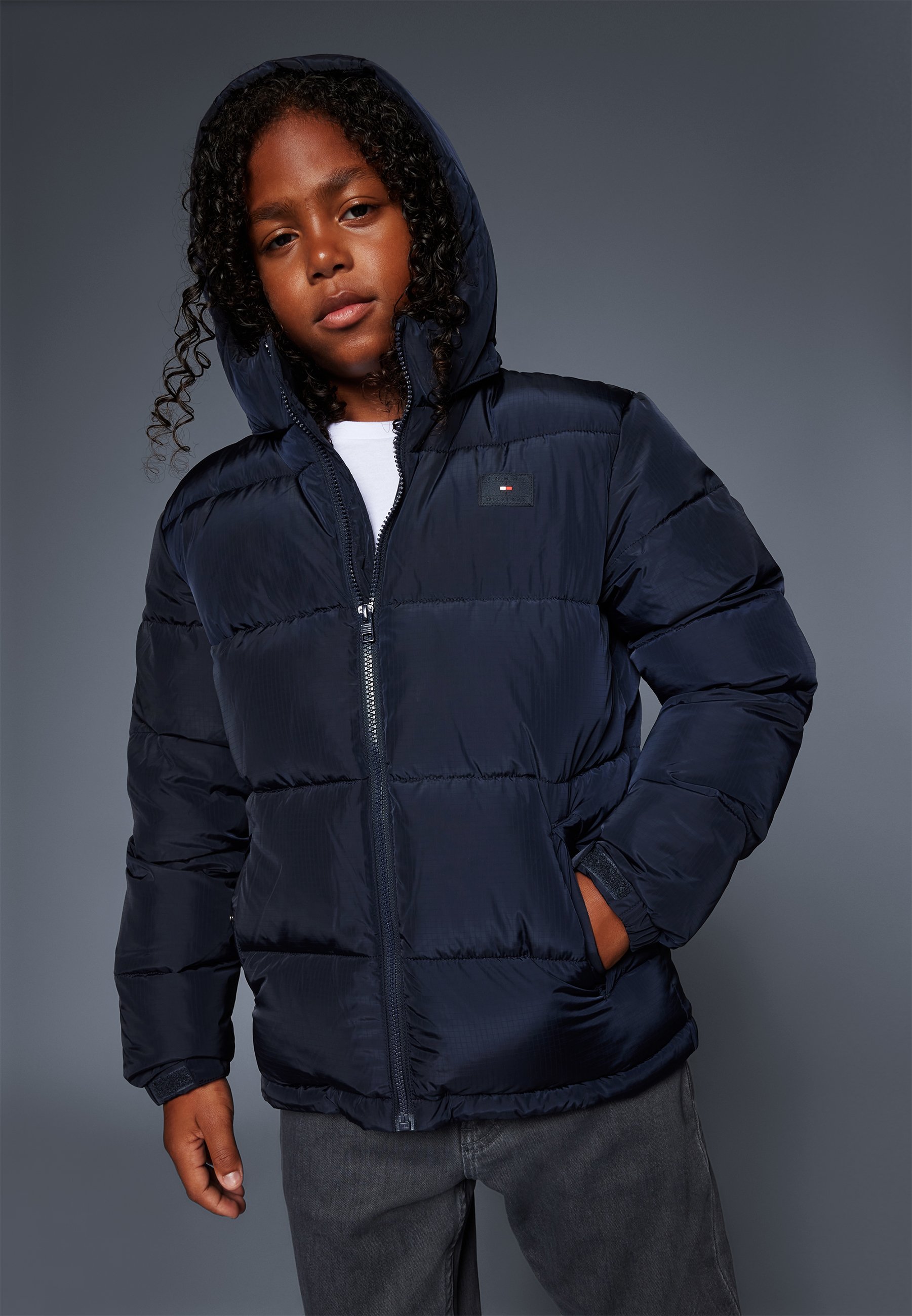 dark blue tommy hilfiger jacket