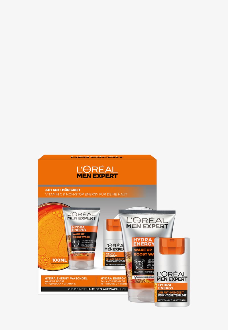 L'Oréal Men Expert - GIFT SET HYDRA ENERGY FACE WASH & MOISTURISER WITH VITAMIN C - Set de soins du visage, Agrandir