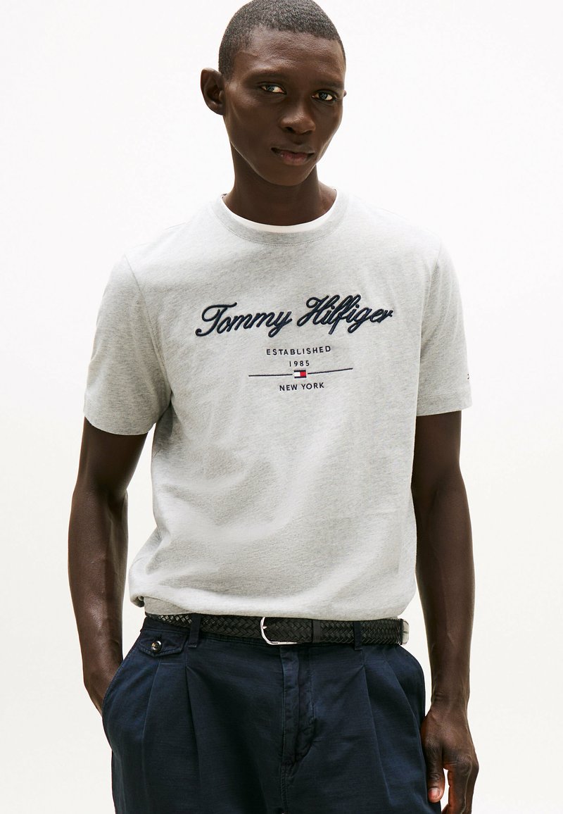Tommy Hilfiger Print T-shirt - light grey heather