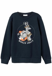 Name it Sudadera - mottled dark blue