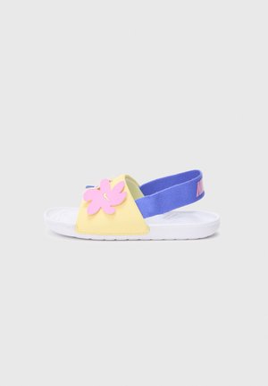 KAWA UNISEX - Sandalias de senderismo - white/soft yellow/sapphire/ magenta