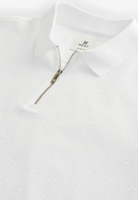 Next ZIP NECK SMART REGULAR FIT - Poloshirts - white