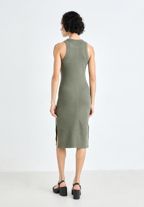 TANK DRESS - Jersey dress - olive2