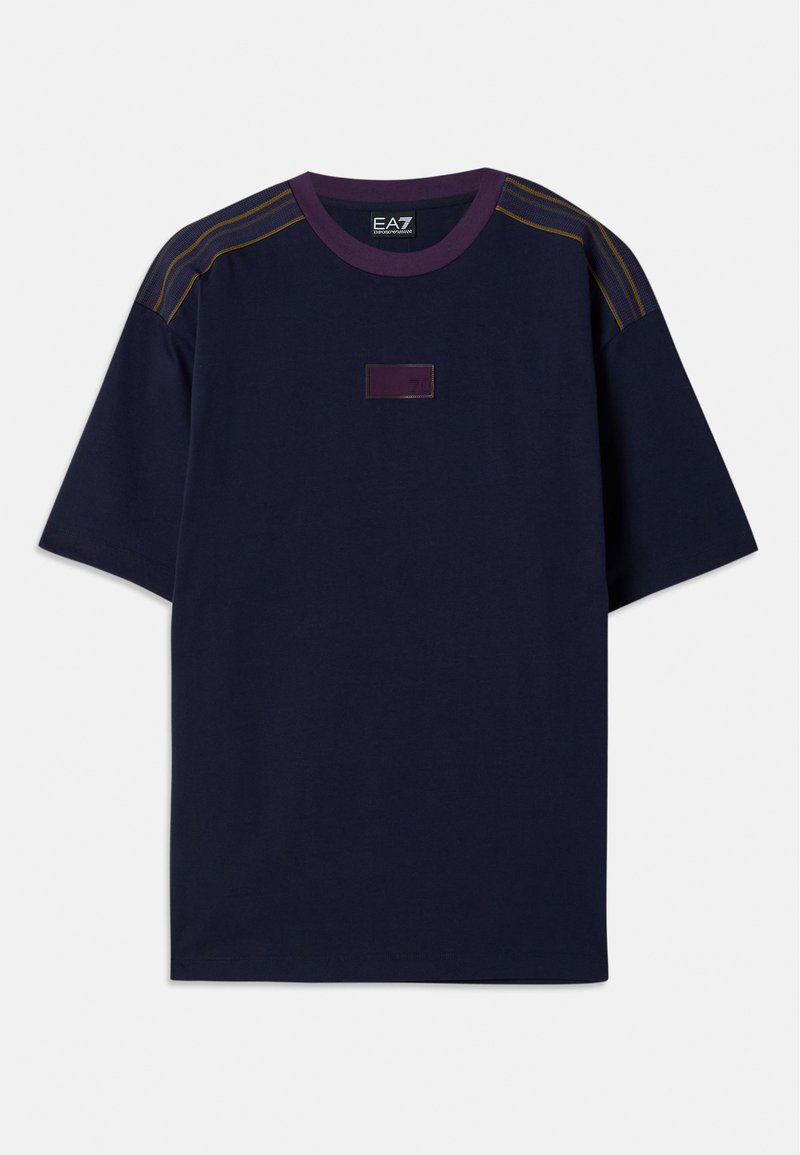 EA7 Emporio Armani T-shirt print blauw