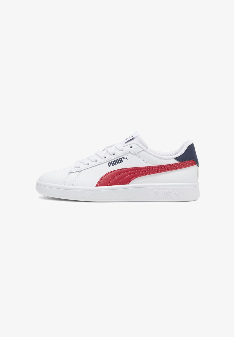 Puma SMASH 3 0 L JR UNISEX - Sportcipő - white club redclub navy