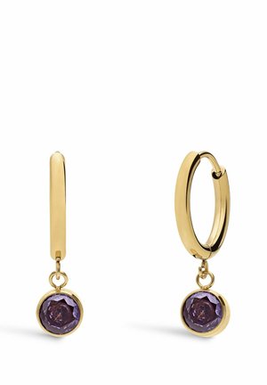 Oorbellen - gold-coloured/light purple-june